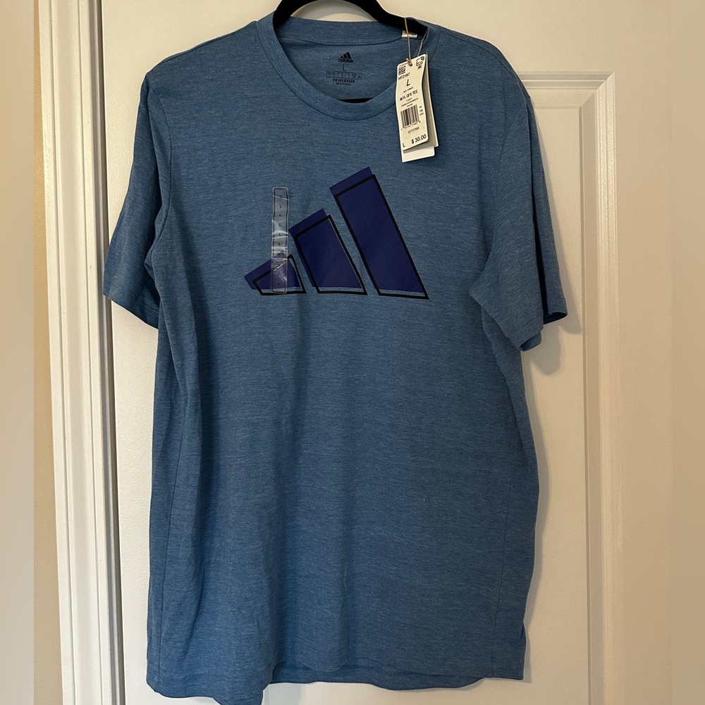 MEN’S ADIDAS BLUE TSHIRT - L